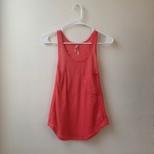 Free People Coral Tank Top